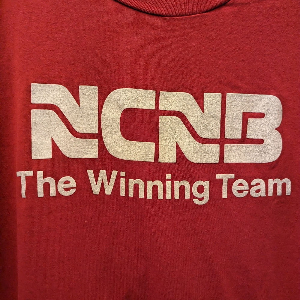 Vintage 1980's NCNB Employee Winning Team Shirt - Picture 2 of 4
